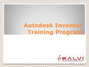Autodesk Inventor Training Program