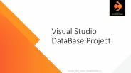 Visual Studio DataBase Project