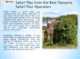 Customize your Holiday with the Best Travel Agency in Tanzania PowerPoint PPT Presentation