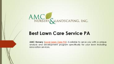 Best Lawn Care Service PA