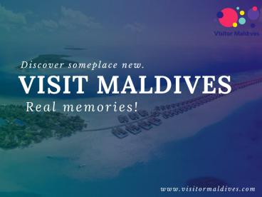 Maldives Tour Packages
