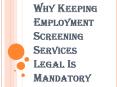 State Statutes and Employment Screening Services PowerPoint PPT Presentation