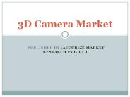 3D Camera Market