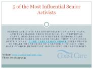 5 of the Most Influential Senior Activists