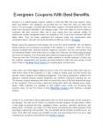 Evergreen Coupons With Best Benefits