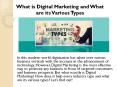 What is Digital Marketing and What are its Various Types (1) PowerPoint PPT Presentation