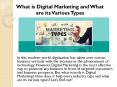 What is Digital Marketing and What are its Various Types PowerPoint PPT Presentation