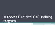 Autodesk Electrical CAD Training Program