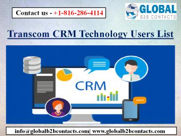 Transcom CRM Technology Users List