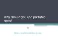 Why should you use portable sinks? PowerPoint PPT Presentation