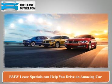 BMW Leasing Specials