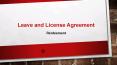 Leave and License Agreement - Renteement PowerPoint PPT Presentation