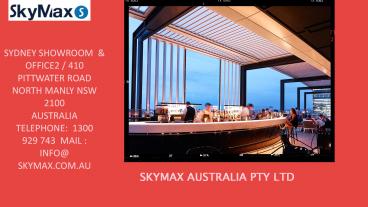 Stylish Look with Waterproof Louvre Roof