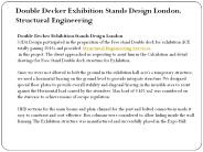 Double Decker Exhibition Stands Design London.