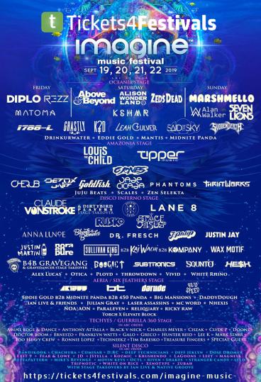 Imagine Music Festival Releases Full 2019 Lineup