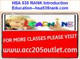 HSA 535 RANK Introduction Education--hsa535rank.com PowerPoint PPT Presentation