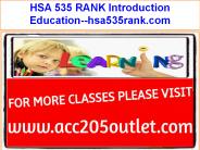 HSA 535 RANK Introduction Education--hsa535rank.com
