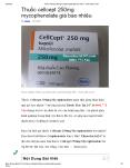 thuoc cellcept 250mg mycophenolate PowerPoint PPT Presentation