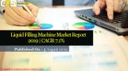 Liquid filling machine market report 2019