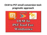 OLM to PST converter for windows