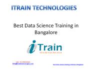 Best Data Science Training in Bangalore