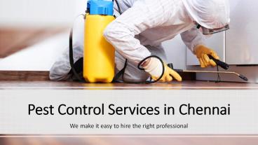 Find Top Rated General Pest Control in Chennai – HomeTriangle