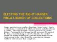 Hanger manufacturers  coupling between closets and Hangers PowerPoint PPT Presentation