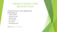 Online Import Export Code (IEC Code) Registration