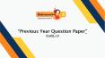 Previous Year Question Papers CBSE for Class 10 PowerPoint PPT Presentation