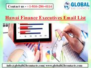 Hawai Finance Executives Email List