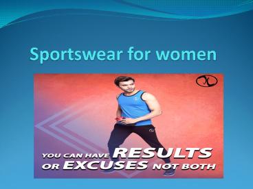 sportswear for women