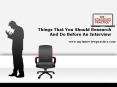 Check Things That You Should Research And Do Before An Interview PowerPoint PPT Presentation