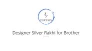 Pure Silver Rakhi for Brother by Fourseven