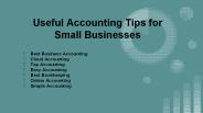 Useful Accounting Tips for Small Businesses