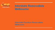 Interstate Furniture Removalists Melbourne