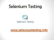 Selenium Testing