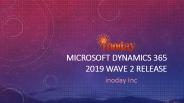 Microsoft Dynamics 365 2019 Wave 2 Release