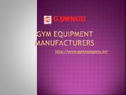 Gym Equipment Manufacturers - Gymnco