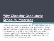 Why Choosing a Good Music School is Important