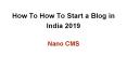 How to Start a Blog in India 2019 PowerPoint PPT Presentation