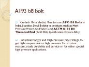 a193 b8 bolt