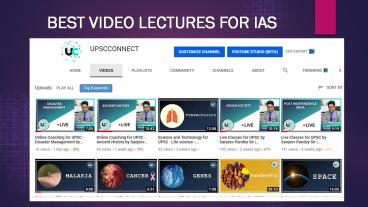 Video lectures for IAS  | UPSCCONNECT (1)