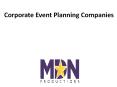 Corporate Event Planning Companies PowerPoint PPT Presentation