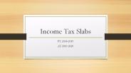 Income Tax Slabs