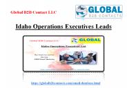 Idaho Operations Executives Leads (1)