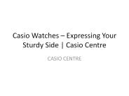 Casio G-Shock Watches – The Brainchild of Casio