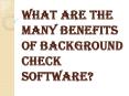Importance of Background Check Software PowerPoint PPT Presentation