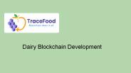 Dairy Blockchain Development | Tracefood