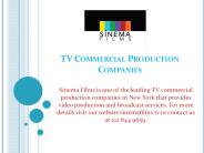 Commercial Production Companies in New York