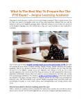 What Is The Best Way To Prepare For The PTE Exam? - Avigna Learning Academy PowerPoint PPT Presentation